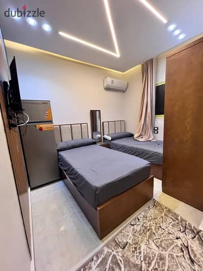 Studio Double Furnished VIP First Residence for Rent in 6th of October City, First Neighborhood