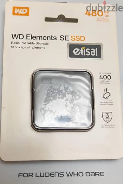 WD Elements SE SSD 480GB – Portable USB SSD 2-meter drop resistance