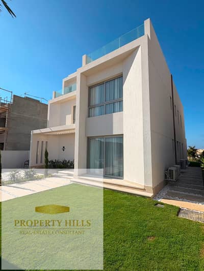 Very Premium Twin House for Sale in Mar Bay Ras El Hekma    A luxurious twin house with a stunning sea view, fully finished with air conditioning unit