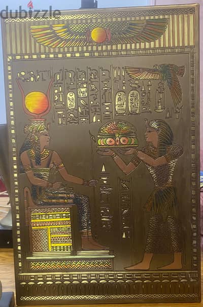 لوحات فنيه قديمه مصنوعه من النحاس
