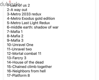 Ps4&ps5 games