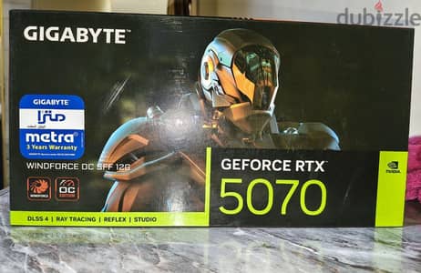 كارت Rtx 5070  نسخه جيجا بايت ال٣ مراوح 12 جيجا