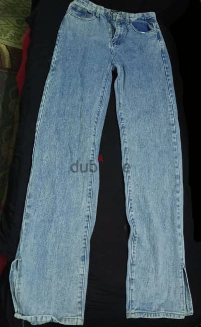 بنطلون جينز high waisted من prettylittlething اوريچنال