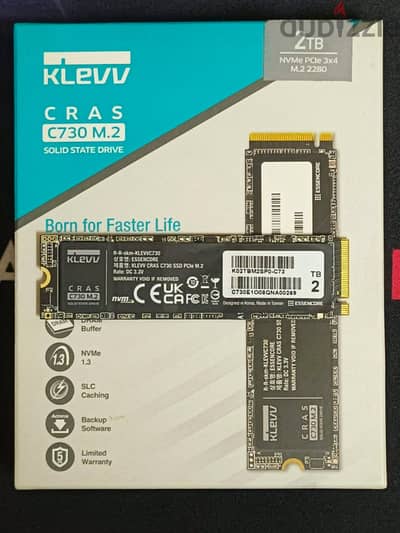 KLEVV CRAS C730 2TB M. 2 NVME - هارد 2 تيرا