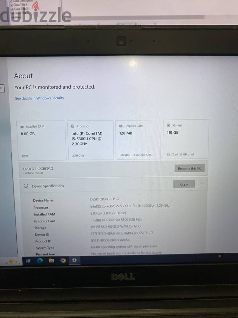 Dell latitude E5450 2