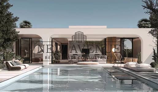 Soon delivery chalet 107 sqm + Garden 62 sqm 2 bedrooms fully finished overlooking lagoon in North Coast Hacienda Heneish palm Hills