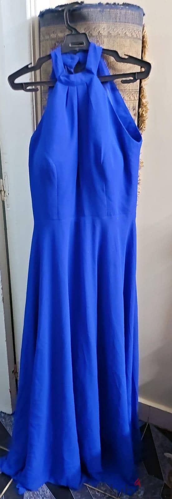 فستان سواريه أزرق أنيق (ماكسي) - Blue Evening Dress 1