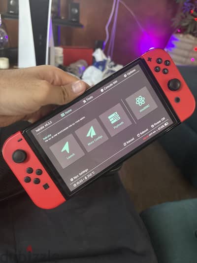 Modded nintendo switch oled (mario edition)
