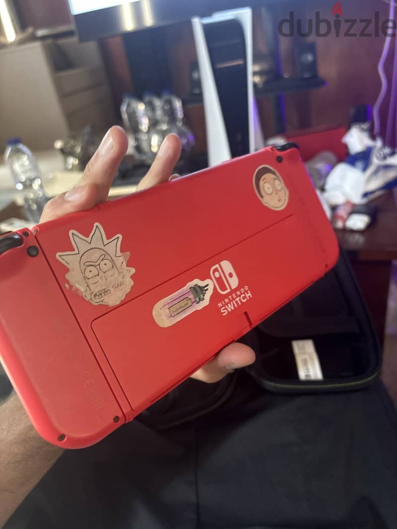 Modded nintendo switch oled (mario edition) 1