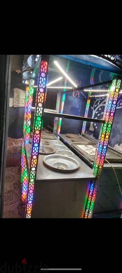 أدوات مطعم مشويات كامله  للبيع