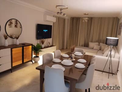 Furnished apartment for rent in the newest phase of Madinaty, B12, super deluxe finishing, close to services.