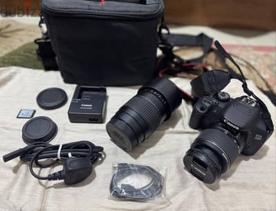 canon 700D + 18-55 canon lens + 70-300 Tamron lens