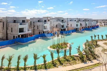 امتلك تاون هاوس ميدل 232 متر، 4 غرف، تشطيب كامل في Masyaf رأس الحكمة - سي فيو - لاجون فيو - تاون هاوس للبيع متشطب بالكامل في الساحل الشمالي