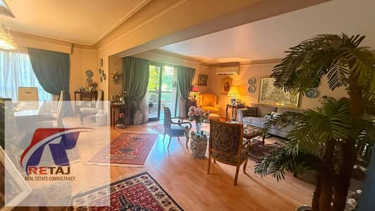 A distinctive apartment for sale in Ard El Golf, Heliopolis, registered with the Real Estate Registry, with a garden view in a very elegant location .
