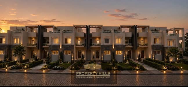 A fantastic apartment with immediate handover directly in front of Beverly Hills | An apartment designed like a villa with a garden from Dunes in a very special location on Dahshour Link next to Lake West