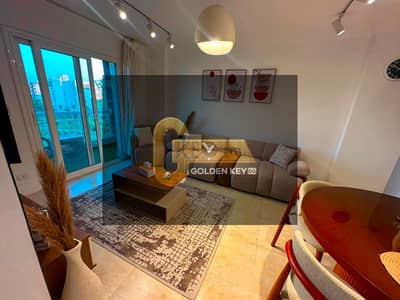 Furnished hotel apartment for rent, featuring ultra-super-luxury finishes, located directly opposite East Hub and Craft Zone.