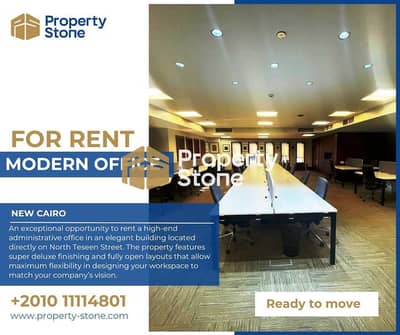  Fully Furnished & Equipped 500 sqm Luxury Office for Rent – Main Southern 90th Street, New Cairo 