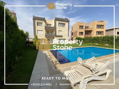 Villa for Rent in Katameya Dunes | 5 Master Bedrooms | Fully Air-Conditioned | Fully Finished | Private Pool | Private Garden | External Elevator