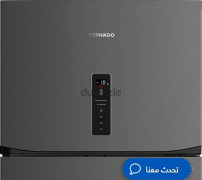 ثلاجة تورنيدو انفرتر ديجيتال نوفروست 396 لتر استانلس غامق