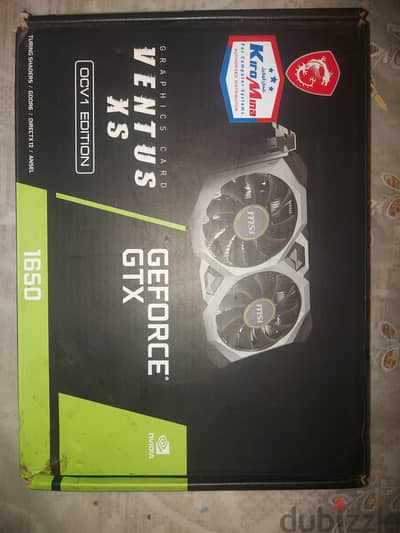 GTX 1650 MSI VENTUS