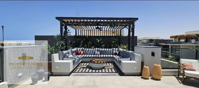 Rooftop Chalet for Sale in BOHO Ain Sokhna    A spacious 175 sqm rooftop chalet, fully finished and ready to be furnished and occupied immediately, lo