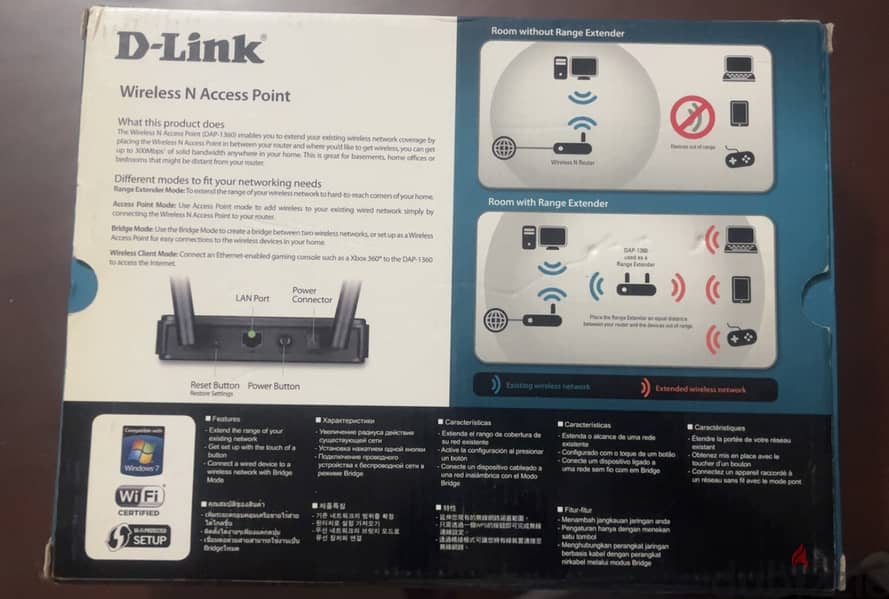 D-Link DAP-1360 N300 Wi-Fi Access Point / Range Extender – 300Mbps – C 3