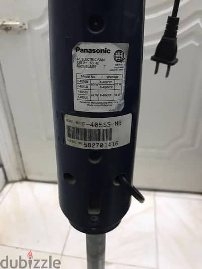 مروحة ستاند باناسونيك أصلي 16 بوصة (Panasonic F-405SS) بحالة ممتازة