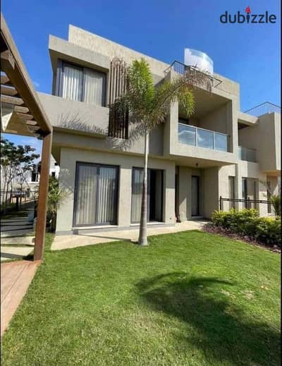 A finished standalone villa overlooking the lake in talala New Heliopolis for sale near Madinaty Sodic and New Giza