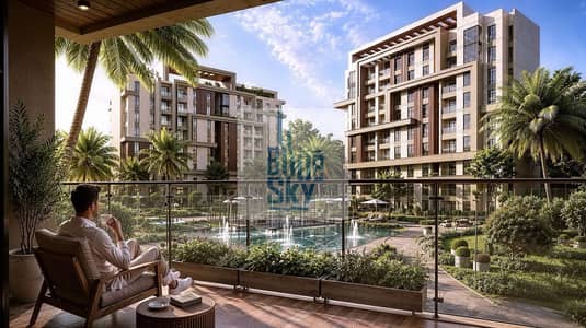 A 3-bedroom apartment featuring dual views of the lagoon and swimming pools, available with a 10-year installment plan. It is situated in a prime loca
