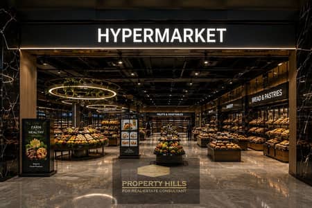Received the latest Hyper Market, with a large area of 1000 square meters in October, in front of the monorail on the new central axis.