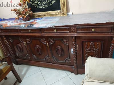 غرفه سفره كامله خشب زان