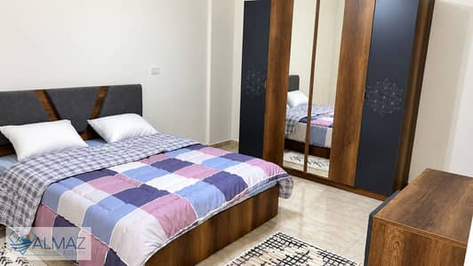 Furnished apartment for rent in Al Rehab, Block 133, near main roads. 119 sq m