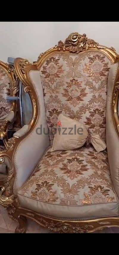 صالون كلاسيك مدهب ٥ قطع