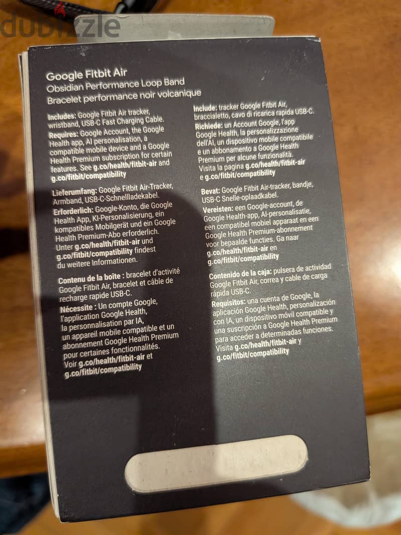 Google Fitbit air 2