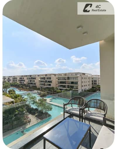 شقه 4غرف مفروشه بالكامل luxury باقل سعر لسرعه البيع بكمبوند ليك فيو التجمع الخامس open view landscape جاهزه للسكن