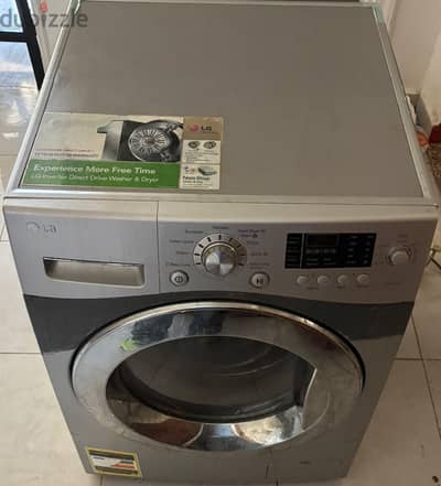 غساله ال جي LG 10KG بحاله جيده و شويه صده بسيط