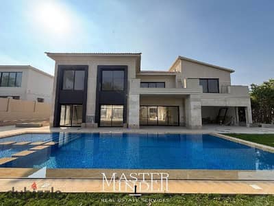 Villa 1000 SQM and huge land area- private Pool and Gym for sale in Swan Lake Katamya by Hassan Allam