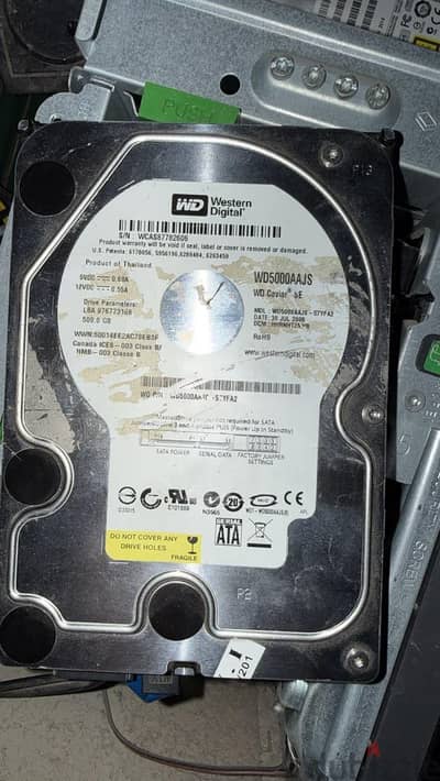 هارد ديسك internal Western Digital 500GB بحالة ممتازة للبيع