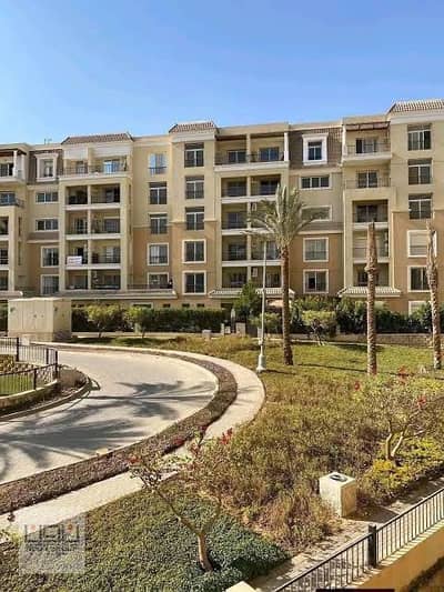 Apartment for sale in Sarai View Compound, open sea view, similar to Madinaty, walled compound, ready for viewing.