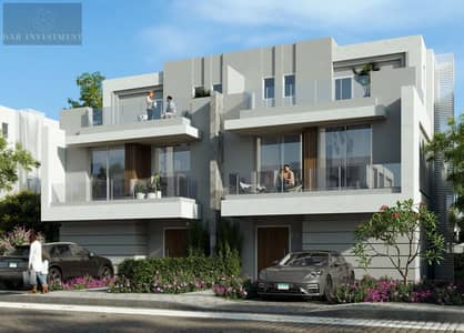 Twinhouse for Sale with 5% Down Payment in the Heart of 5th Settlement Next to AUC in Patio Town La Vista with 8-Year Installments | 225m | 3br