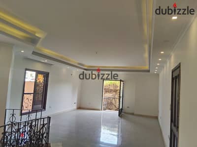 Duplex for rent in Al Narjis 1 Villa, 350 meters, rent includes dressing room, private entrance + private garden, garden view