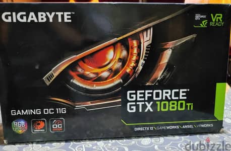 كارت شاشة Gtx 1080ti  11g للبيع بحاله ممتازه