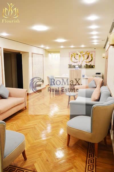 "In the heart of Smouha, a 210m² administrative office is for sale, super deluxe, on the main Albert I Street, Brand Tower. "