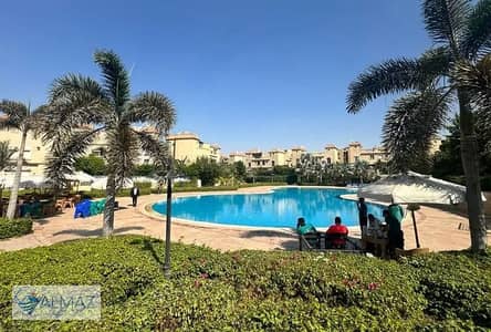 A distinctive furnished twin house of 260 square meters is available for rent in the Velino Compound in New Cairo, located directly opposite Gate 6 of