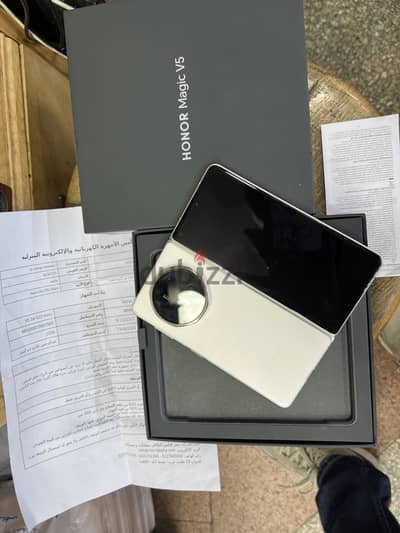 Honor Magic V5 dual sim 512/16G White Gold جديد بضمان الوكيل