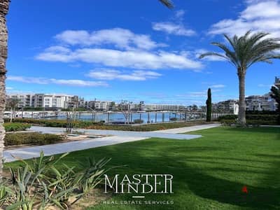 Chalet steps to canal with private garden For sale in Maina Marassi North Coast by Emaar Misr