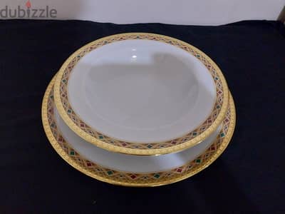 طقم صيني بافاريا صنع في المانيا ١٠٦ قطعة مصنع من البورسلين ماركة SMCS طقم صيني بافاريا صنع في المانيا ١٠٦ قطعة مصنع من البورسلين ماركة SMCS