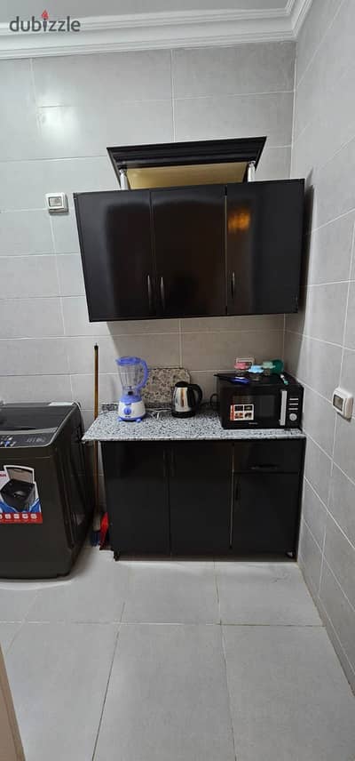 Furnished studio for rent in Privado Compound, Madinaty; high-end furnishing and an open street view.