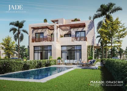 A Luxury Townhouse Sea View For Sale In New Gouna + Fully Finished  with Private Garden + 0% Down Payment