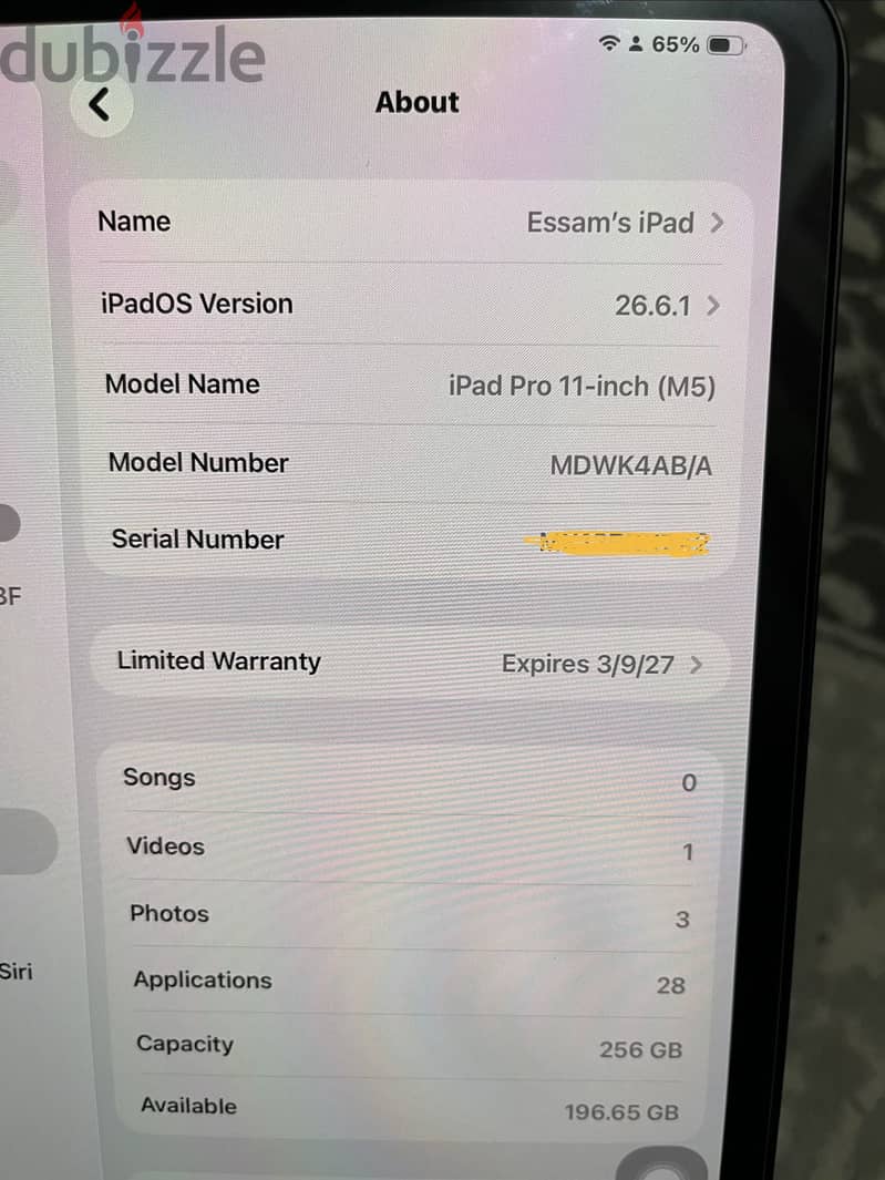 I Pad pro M5 11 inch 5